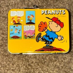 Peanuts Holiday Metal Lunch Box Ornament with Thermos